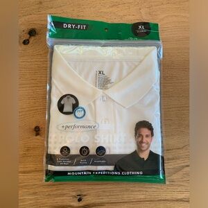 Mountain Expeditions‎ Performance Dri-fit Polo White Men’s XL NWT